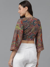 KOTTY Casual Printed Women Multicolor Top 