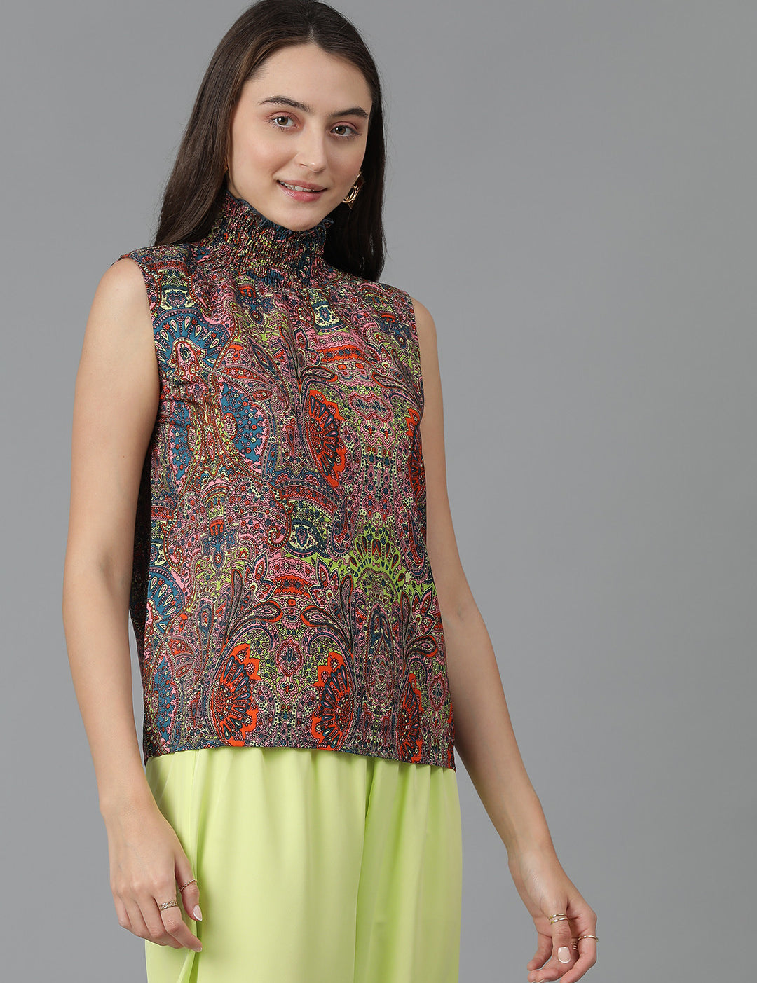 KOTTY Casual Printed Women Multicolor Top 