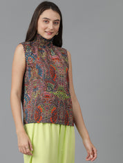 KOTTY Casual Printed Women Multicolor Top 