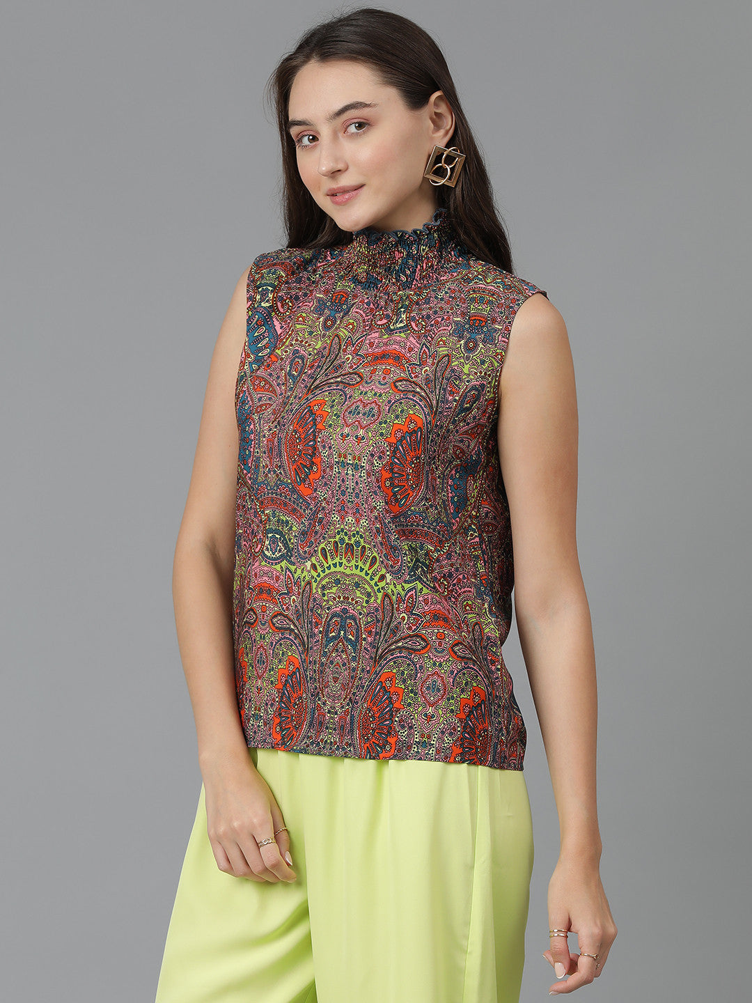 KOTTY Casual Printed Women Multicolor Top 