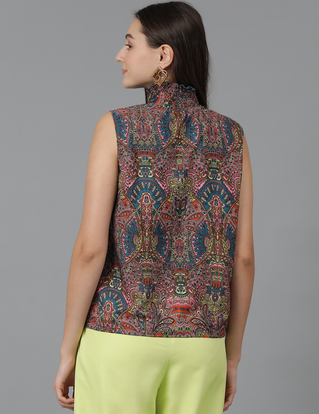 KOTTY Casual Printed Women Multicolor Top 
