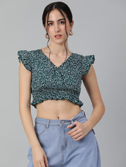 KOTTY Casual Printed Women Multicolor Top 