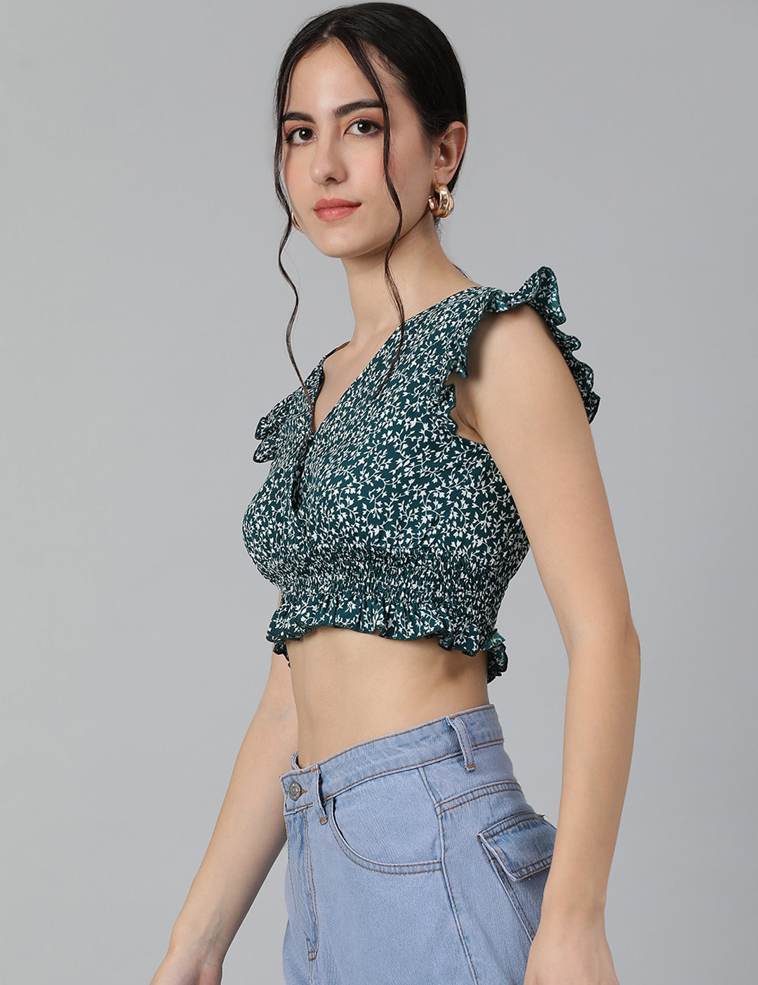 KOTTY Casual Printed Women Multicolor Top 