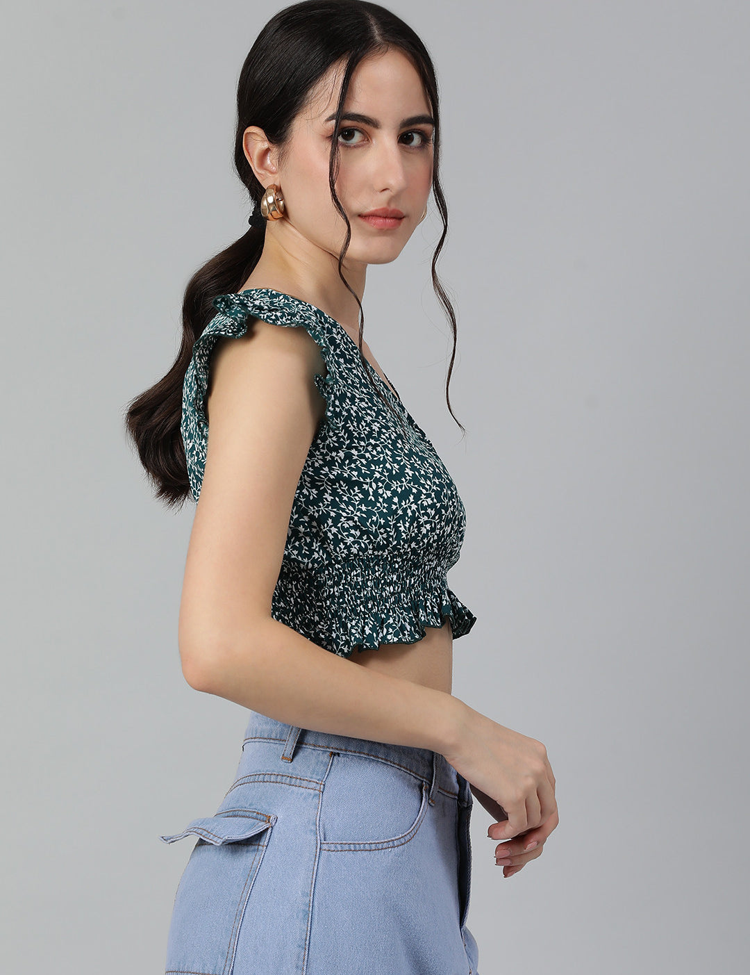 KOTTY Casual Printed Women Multicolor Top 