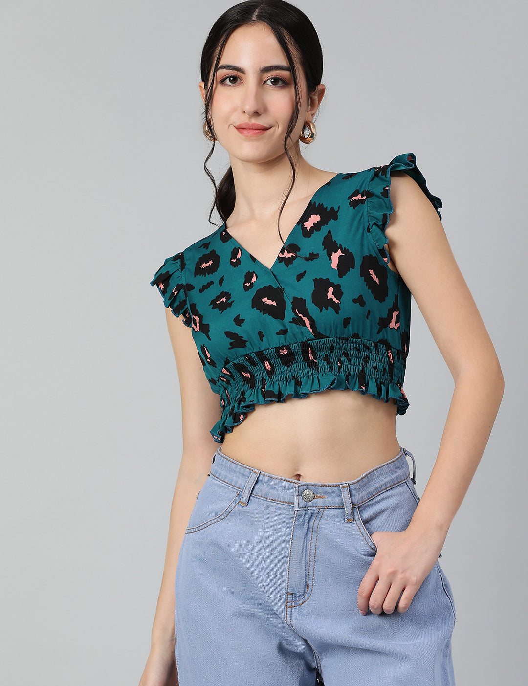 KOTTY Casual Printed Women Multicolor Top 