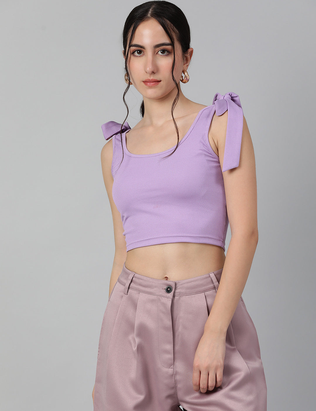 KOTTY Casual Solid Women Pink Top 