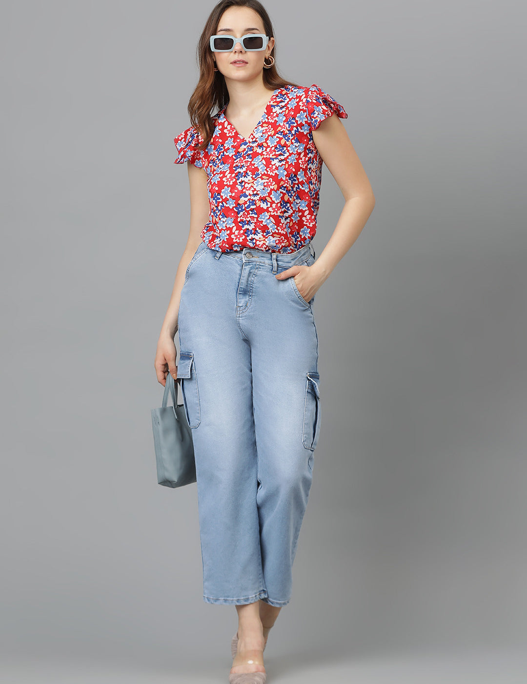 KOTTY Casual Printed Women Multicolor Top 