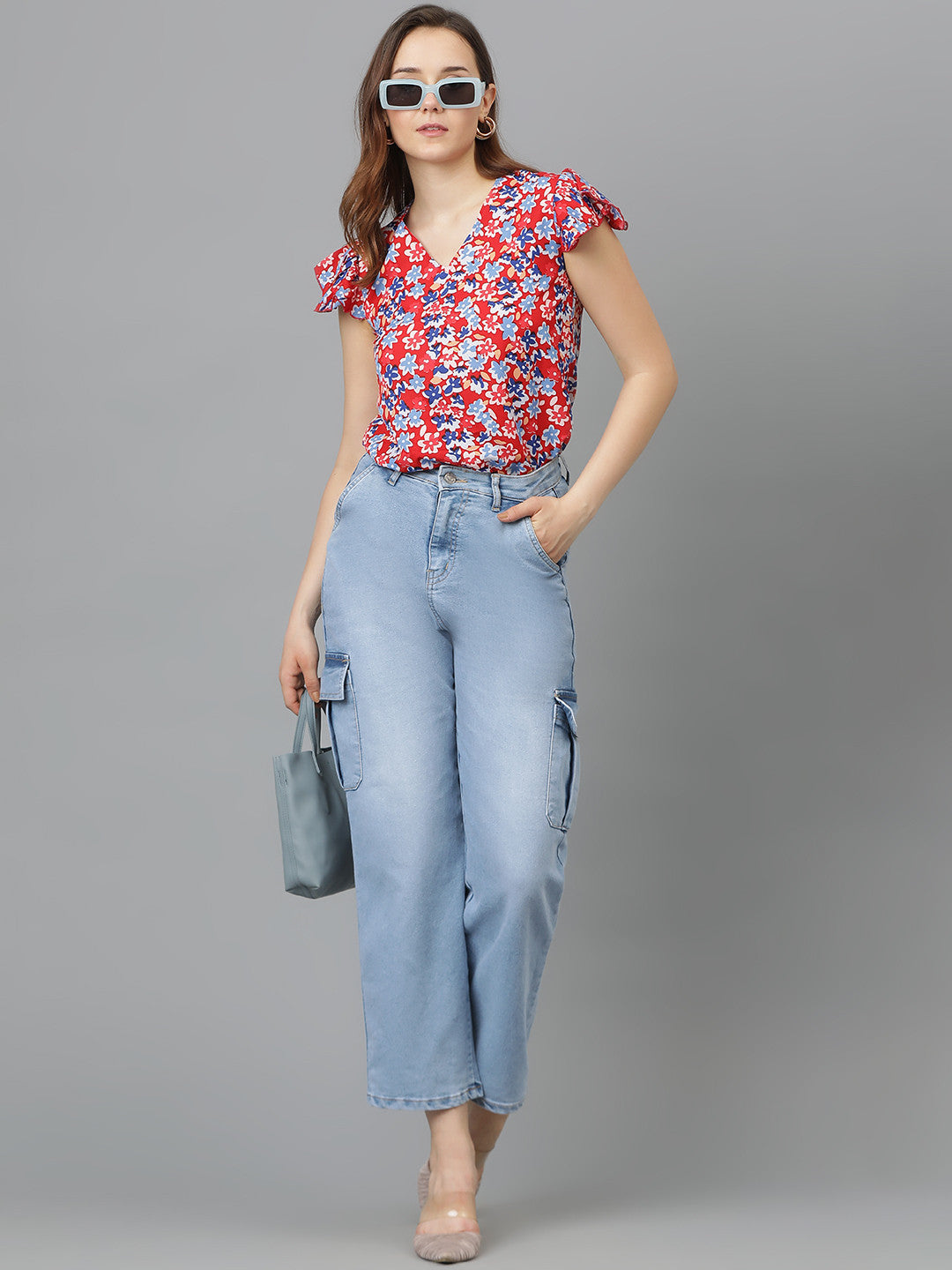 KOTTY Casual Printed Women Multicolor Top 