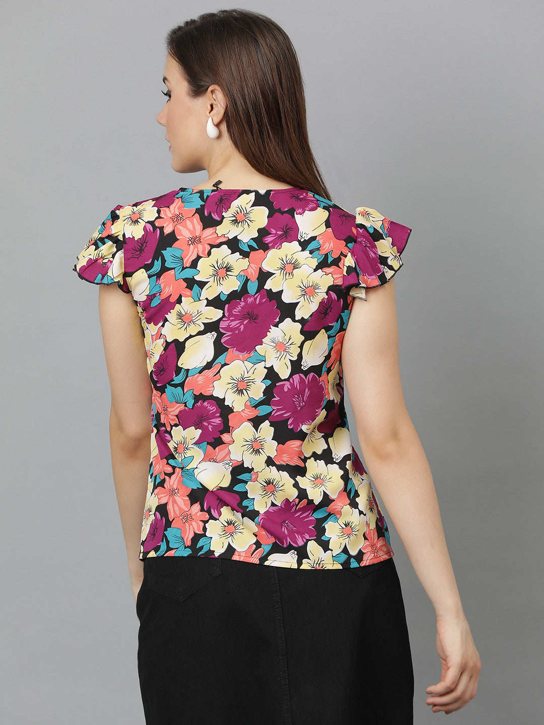 KOTTY Casual Printed Women Multicolor Top 