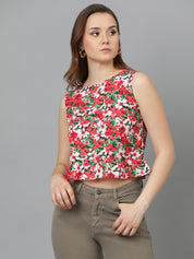 KOTTY Casual Printed Women Multicolor Top 