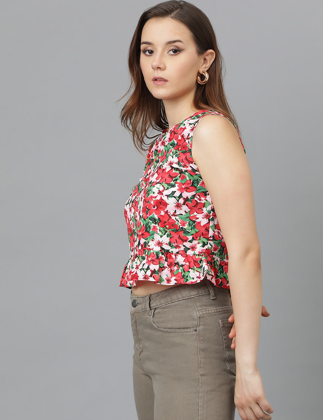 KOTTY Casual Printed Women Multicolor Top 