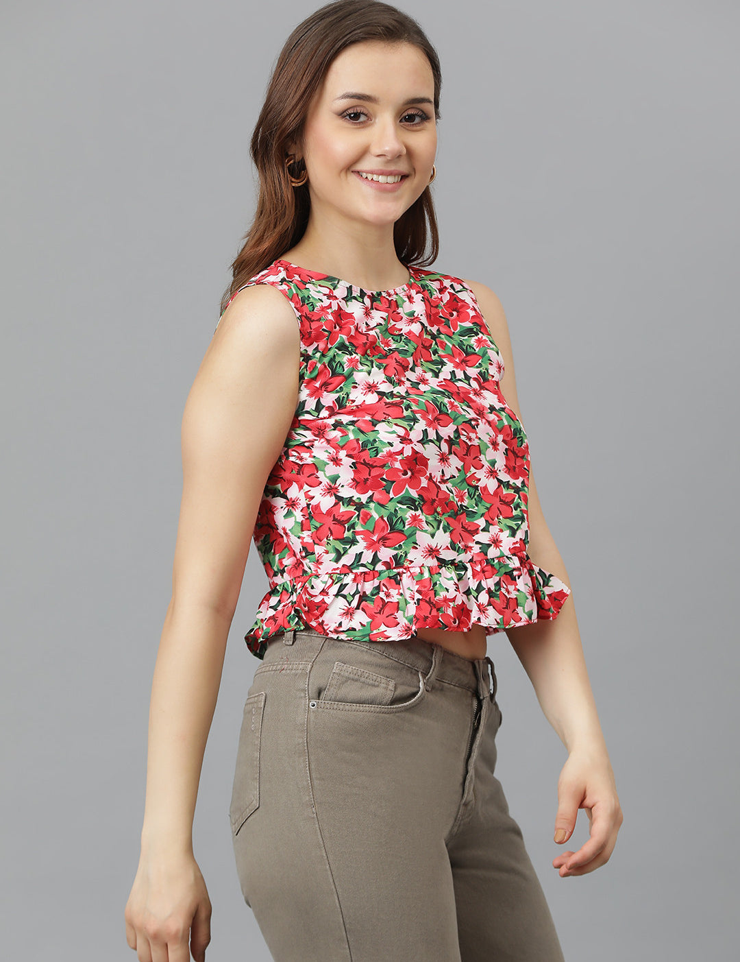 KOTTY Casual Printed Women Multicolor Top 