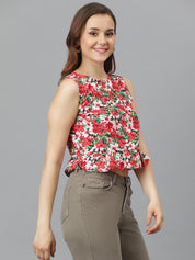 KOTTY Casual Printed Women Multicolor Top 