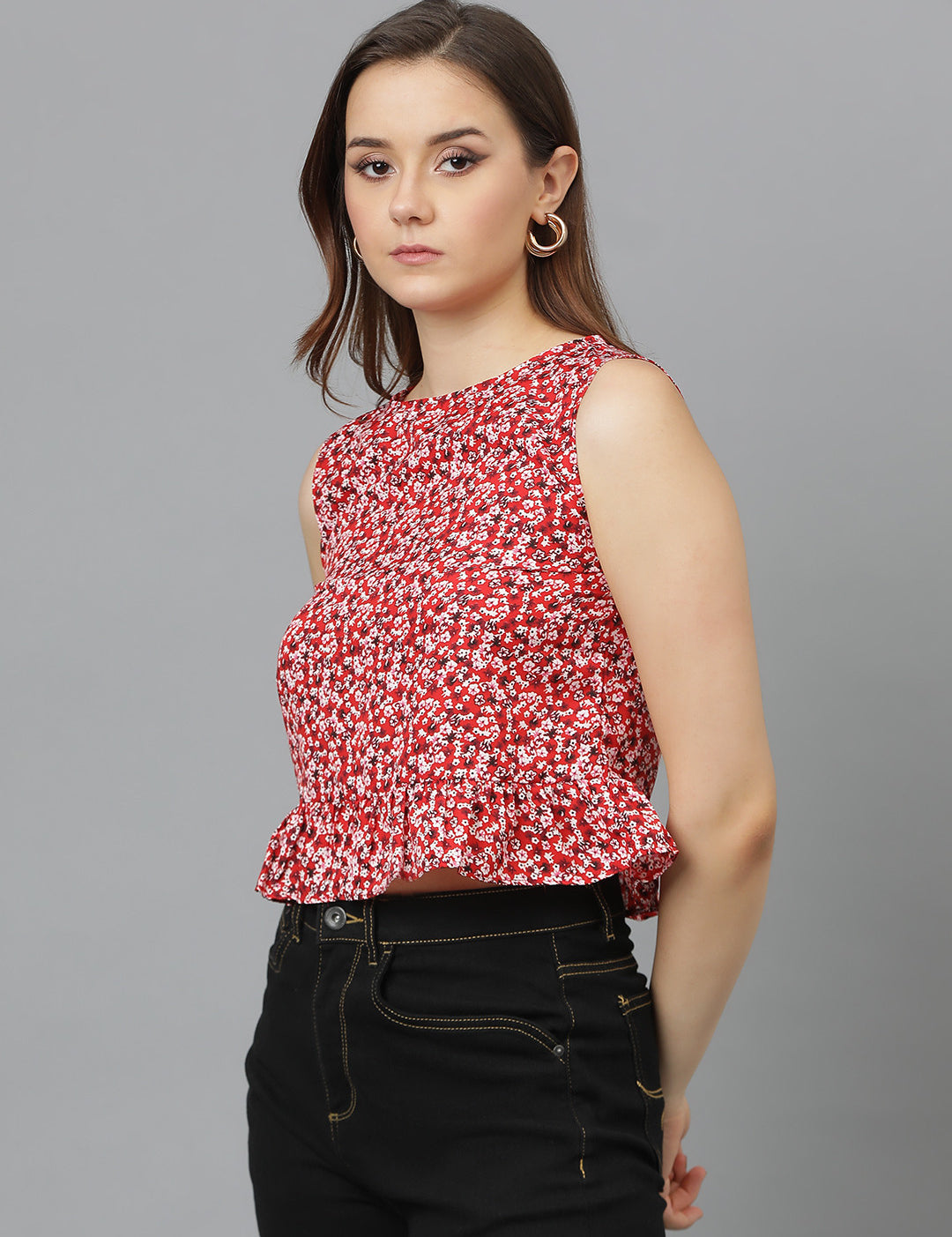 KOTTY Casual Printed Women Multicolor Top 