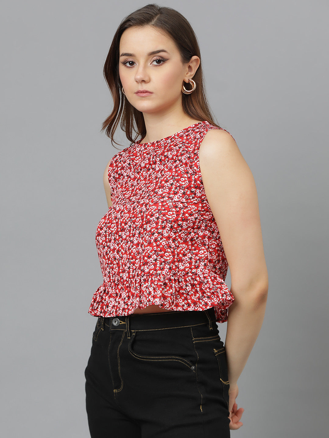 KOTTY Casual Printed Women Multicolor Top 