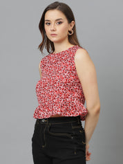 KOTTY Casual Printed Women Multicolor Top 