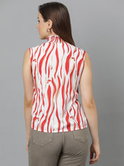 KOTTY Casual Printed Women Multicolor Top 