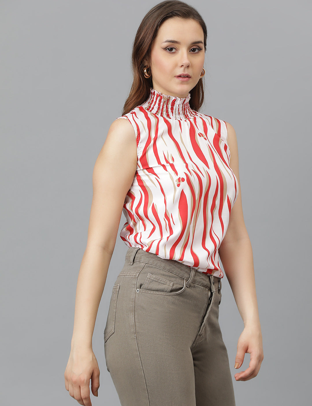 KOTTY Casual Printed Women Multicolor Top 