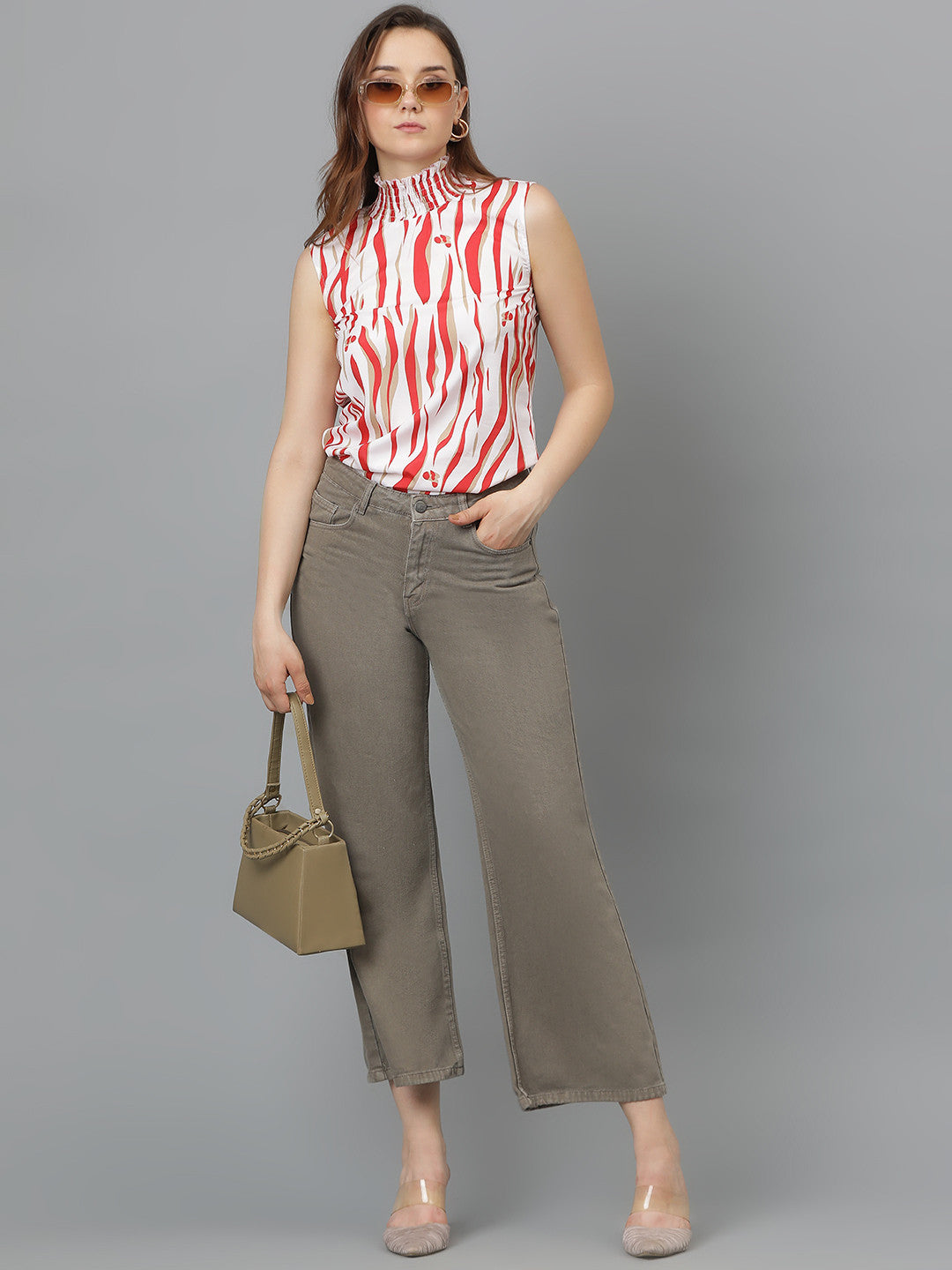 KOTTY Casual Printed Women Multicolor Top 
