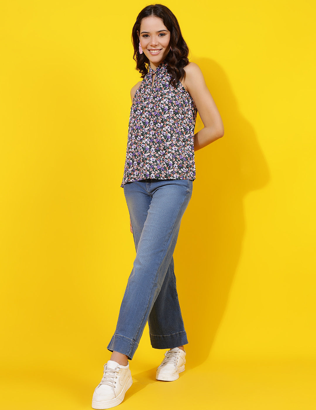 KOTTY Casual Printed Women Multicolor Top 