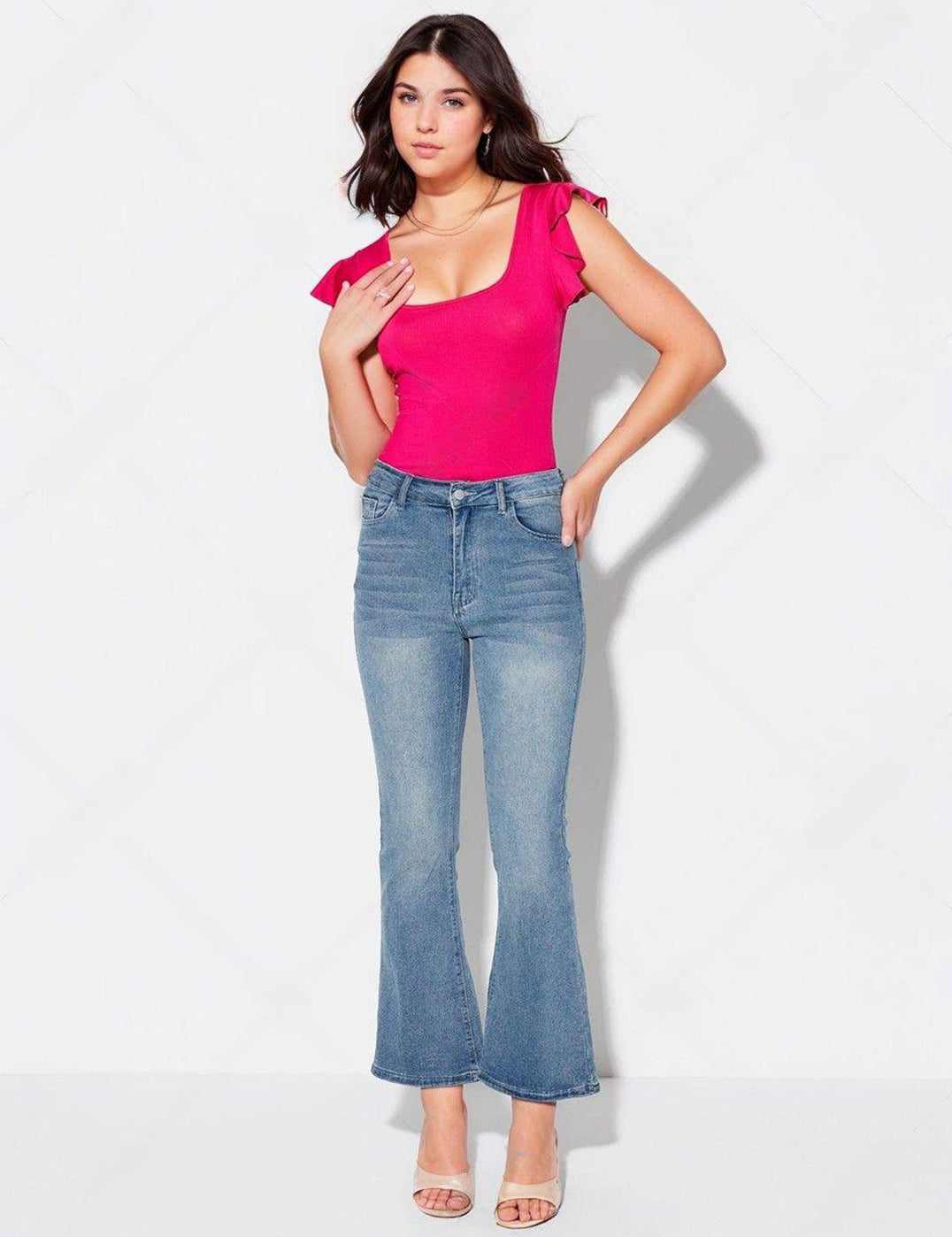 KOTTY Casual Solid Women Pink Top 