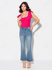 KOTTY Casual Solid Women Pink Top 