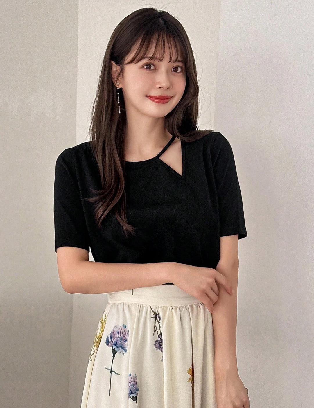 KOTTY Casual Solid Women Black Top 