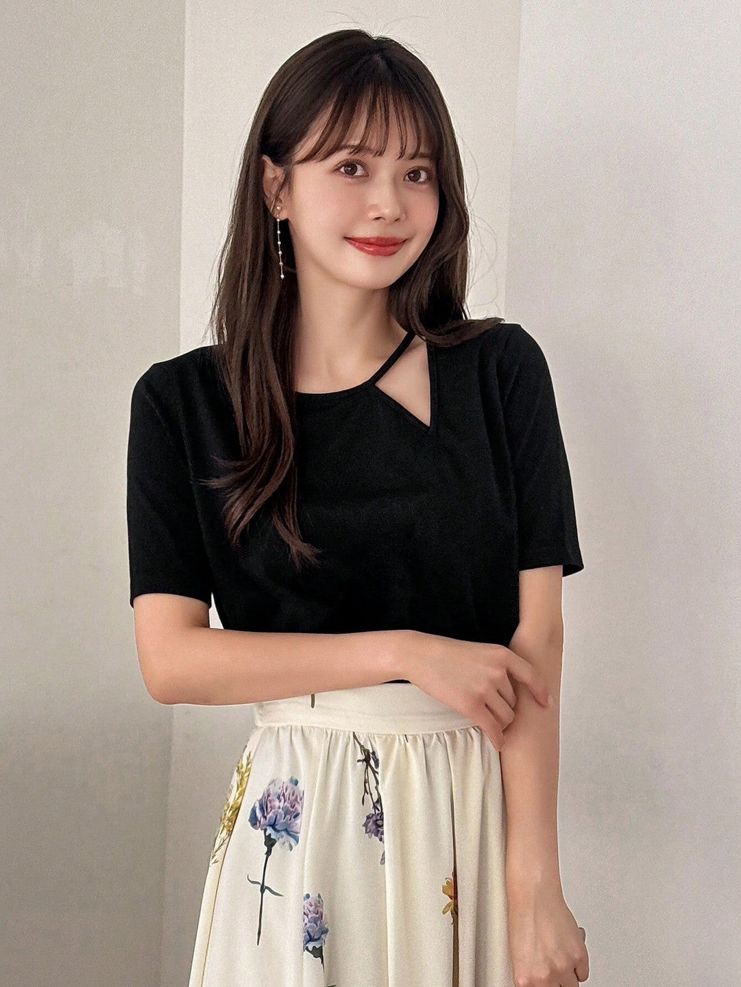 KOTTY Casual Solid Women Black Top 