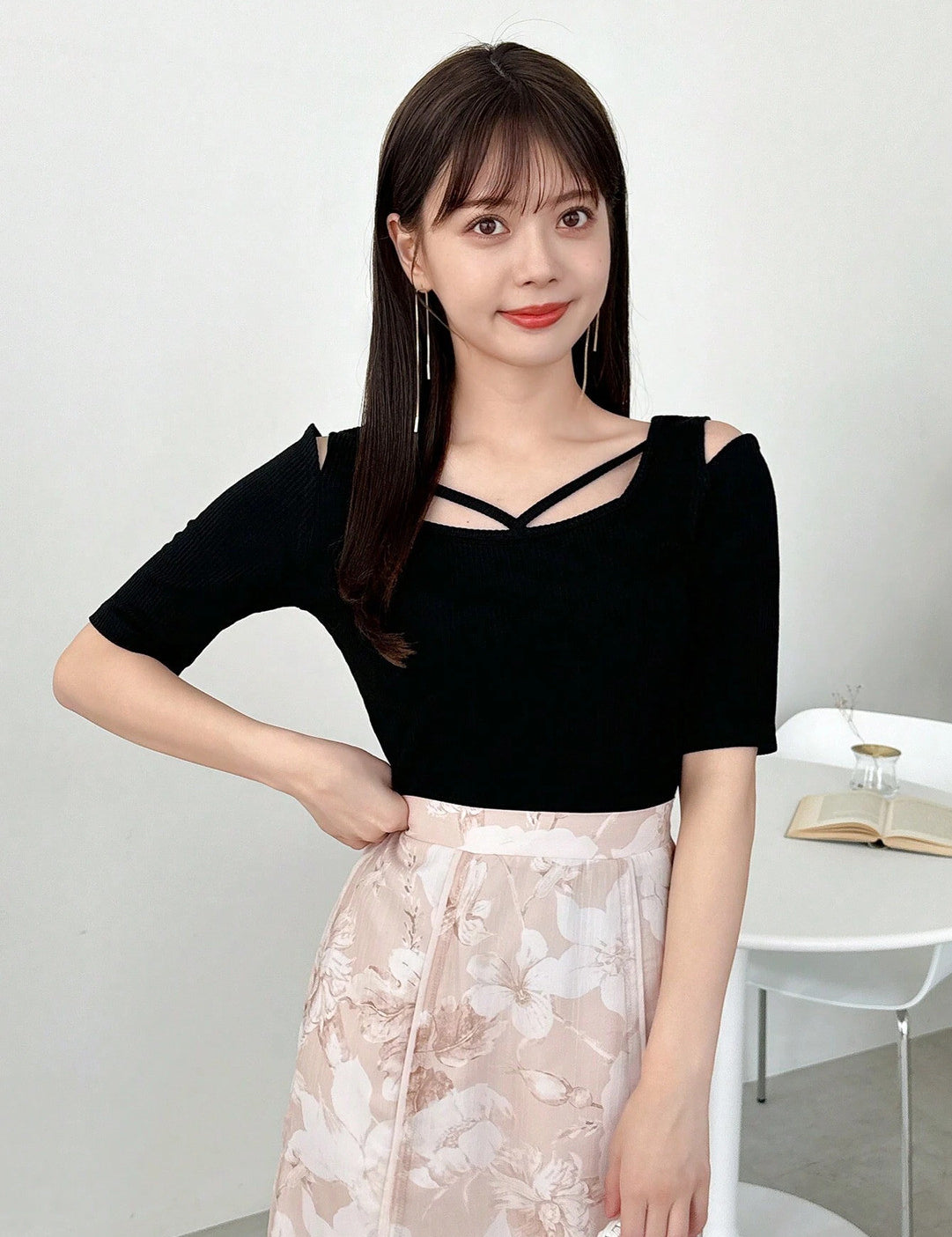 KOTTY Casual Solid Women Black Top 