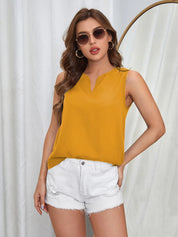 KOTTY Casual Solid Women Yellow Top 
