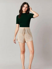 KOTTY Casual Solid Women Dark Green Top 