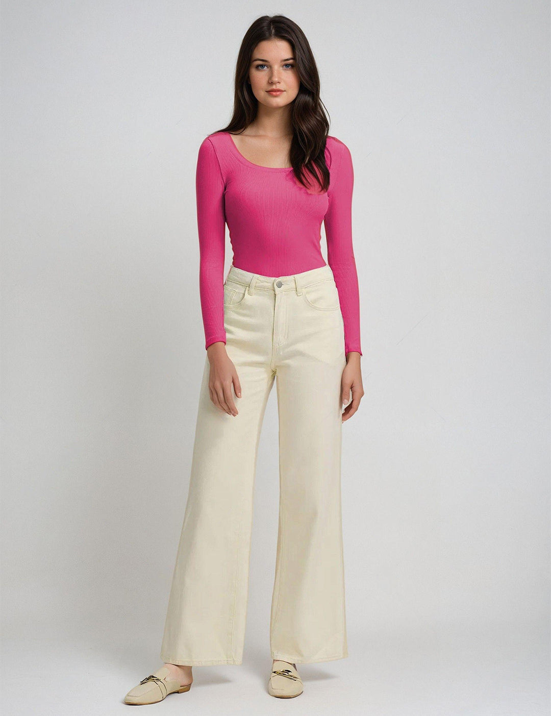 KOTTY Casual Solid Women Pink Top 