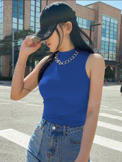 KOTTY Casual Solid Women Blue Top 