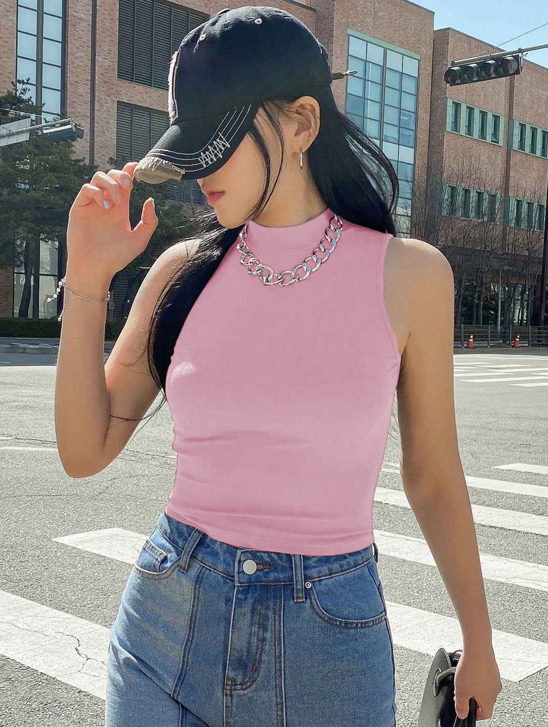 KOTTY Casual Solid Women Pink Top 