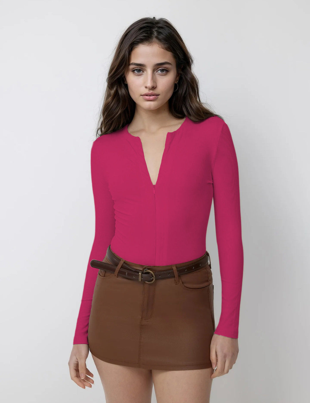 KOTTY Casual Solid Women Pink Top 