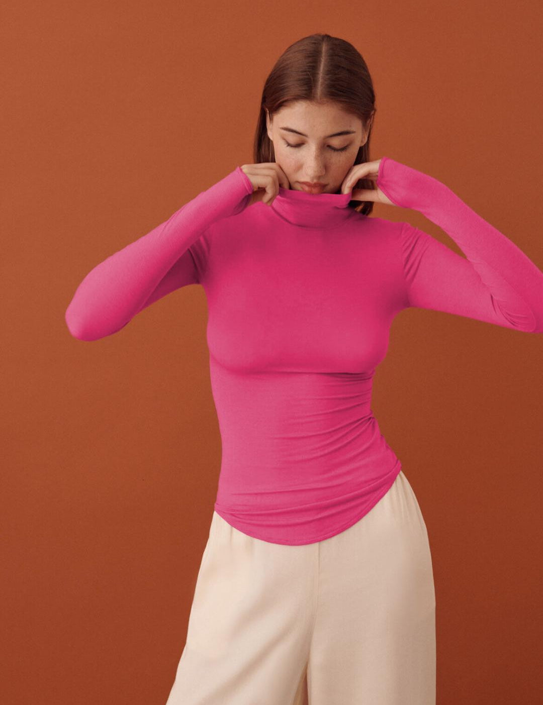 KOTTY Casual Solid Women Pink Top 