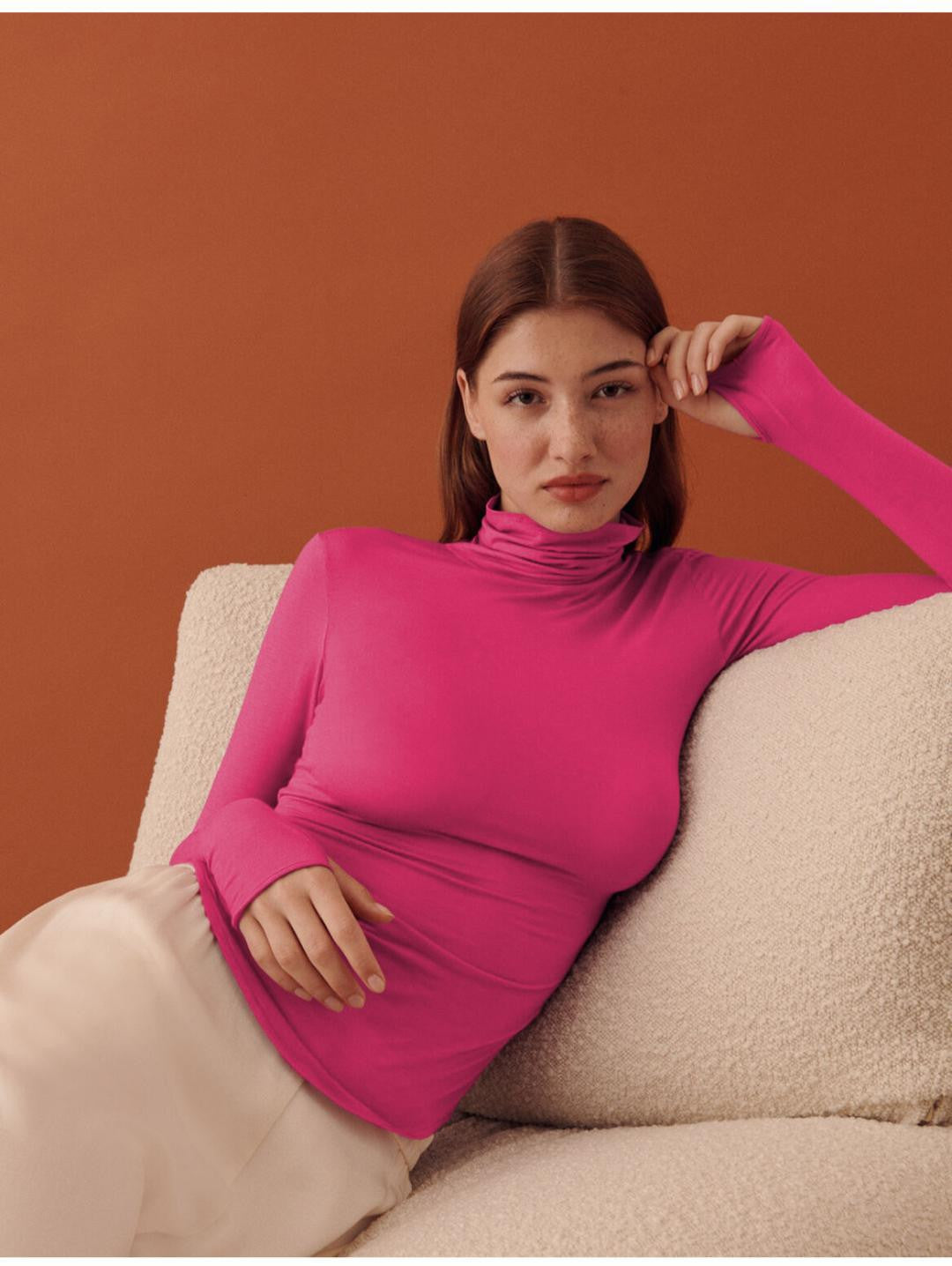 KOTTY Casual Solid Women Pink Top 