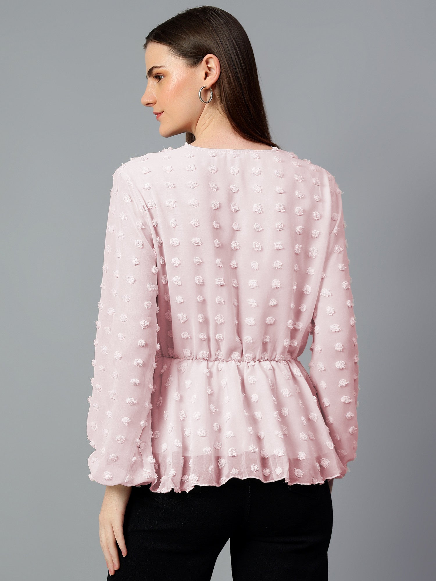 KOTTY Casual Solid Women Pink Top 