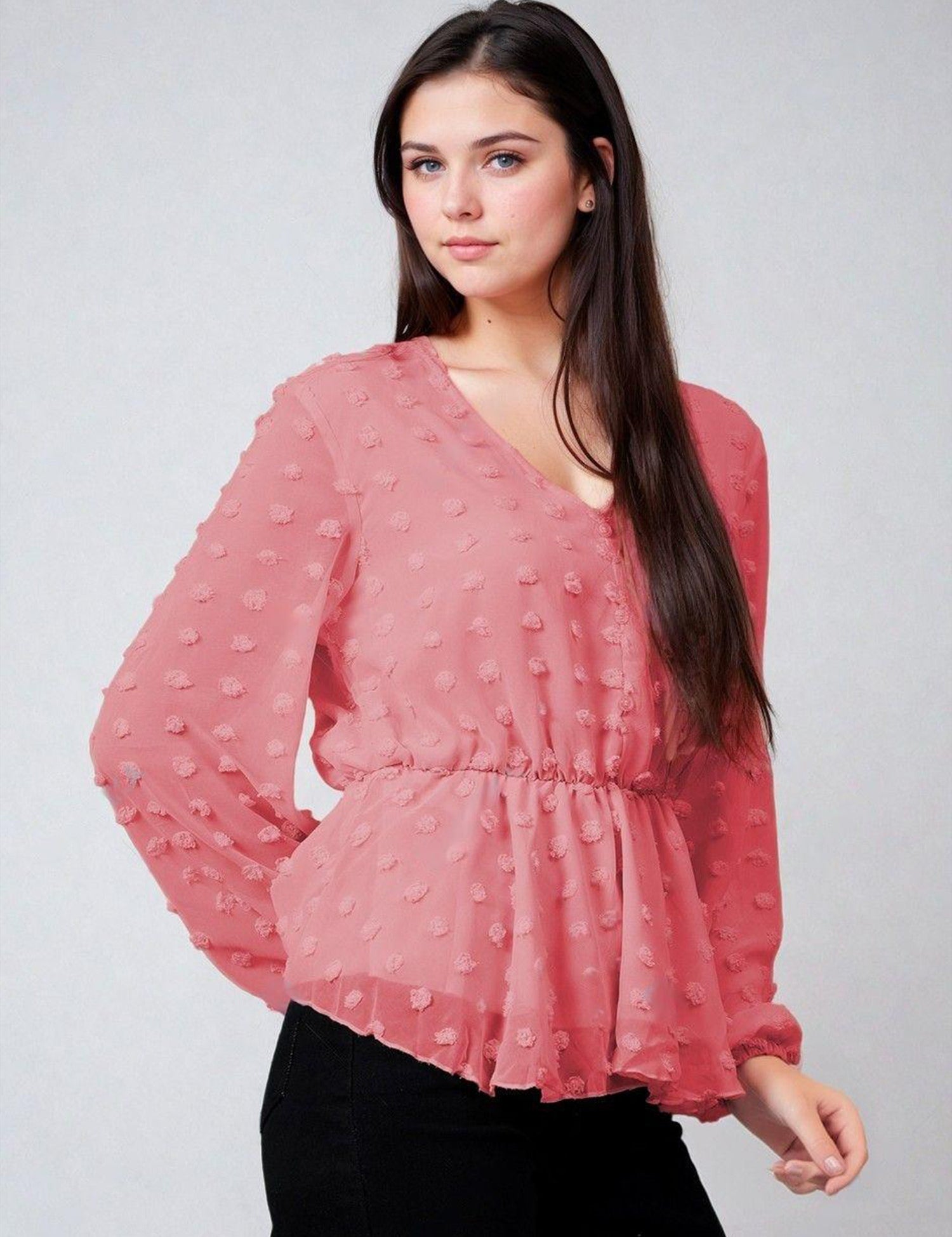 KOTTY Casual Solid Women Pink Top 