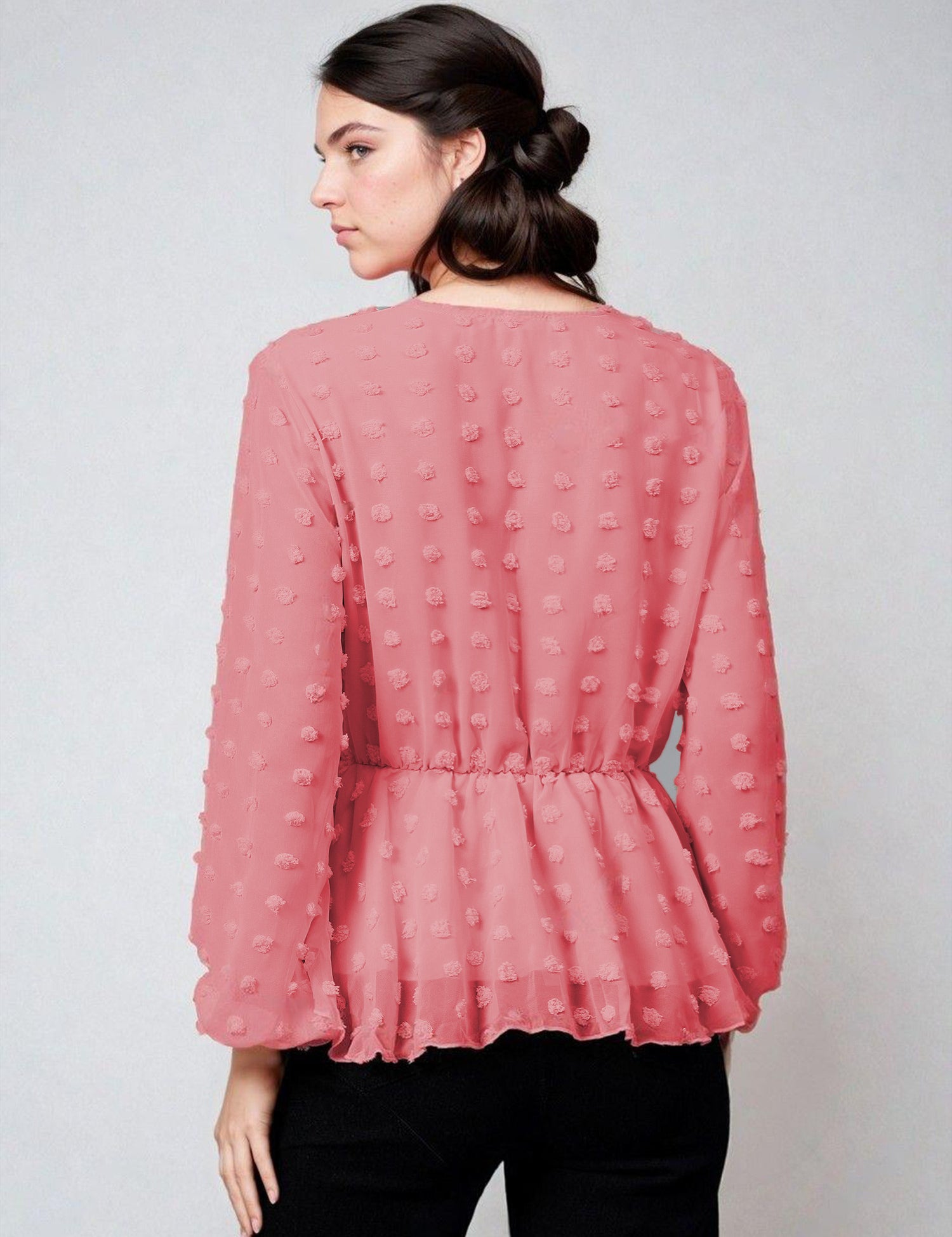 KOTTY Casual Solid Women Pink Top 