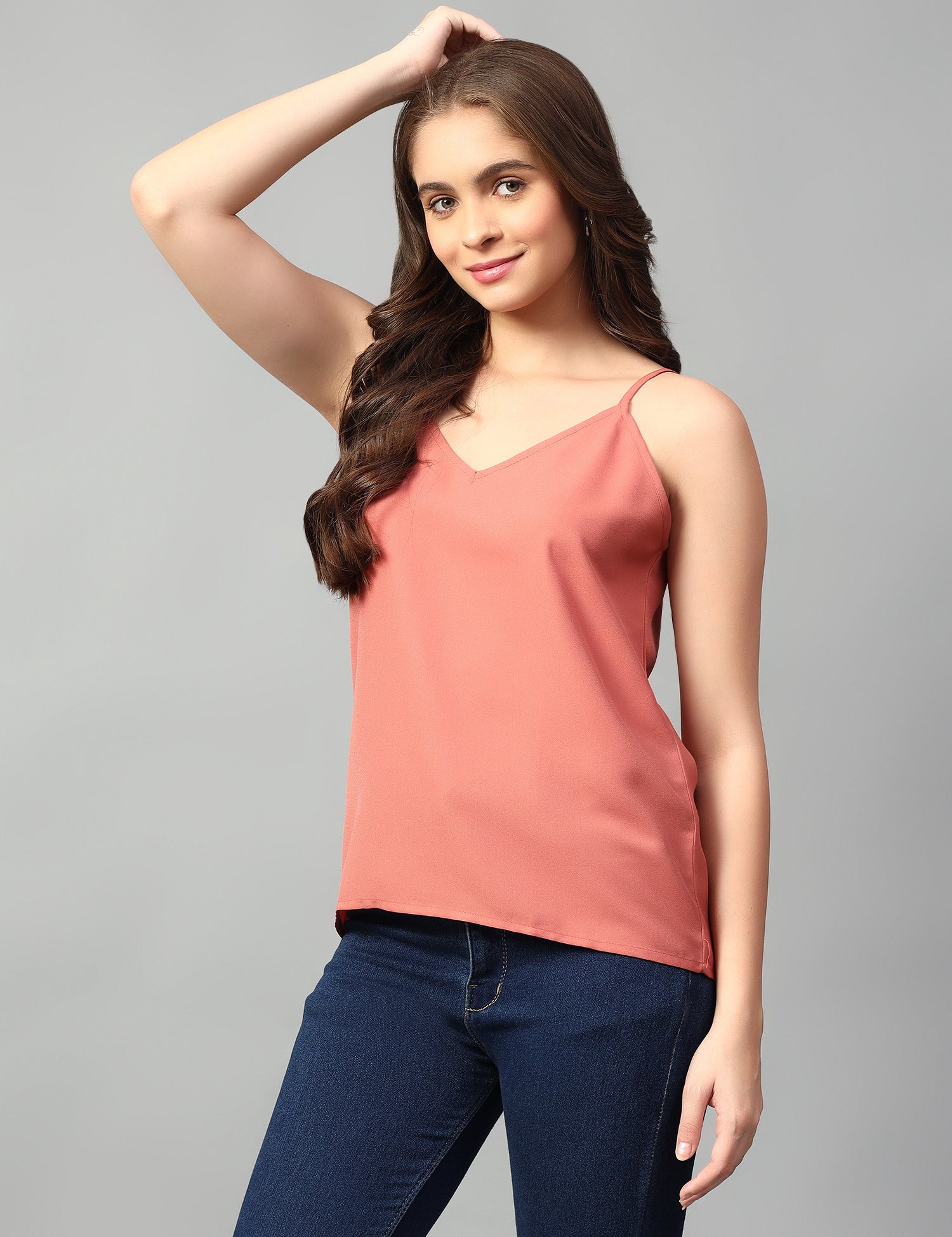 KOTTY Casual Solid Women Pink Top 