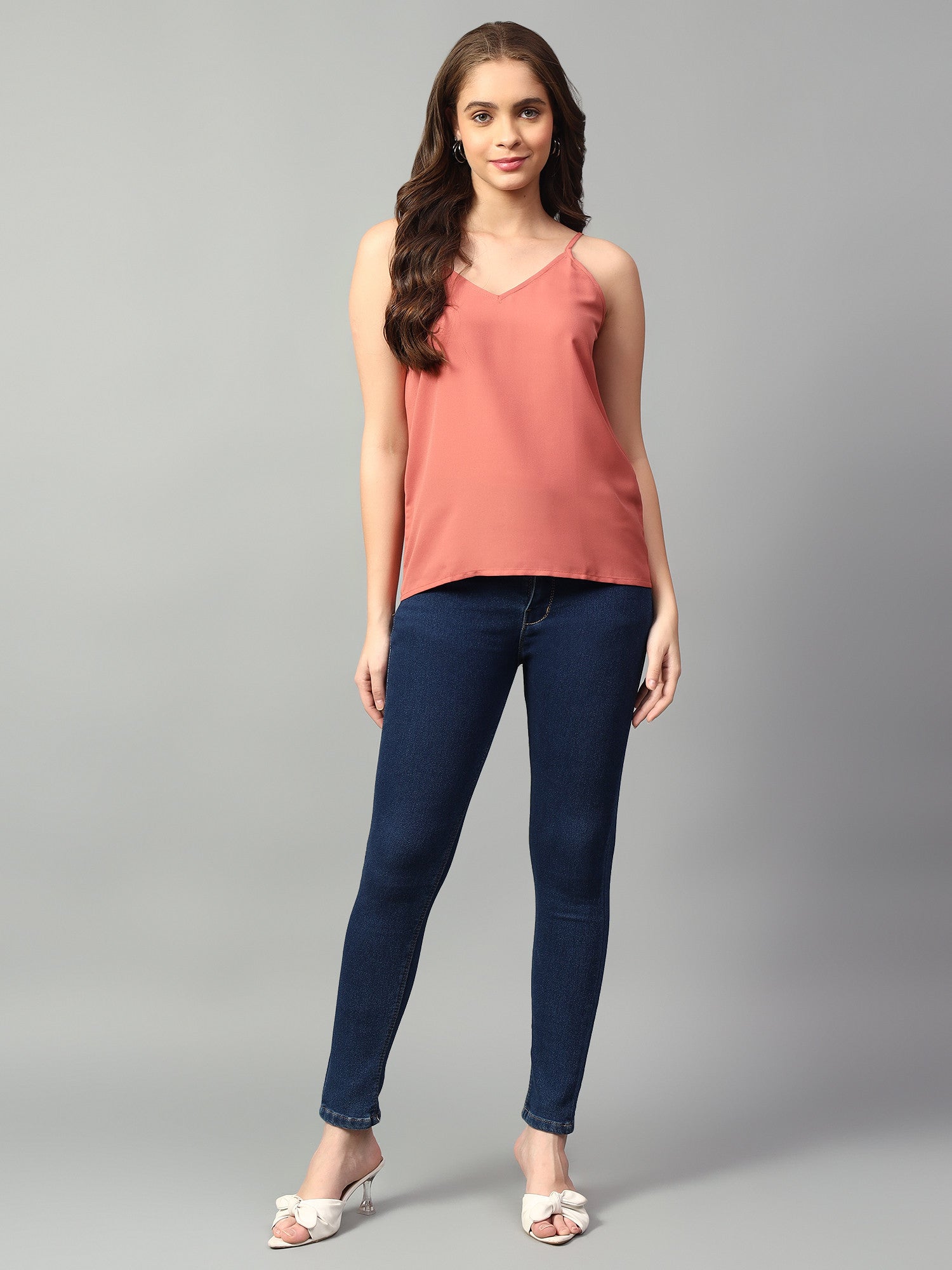 KOTTY Casual Solid Women Pink Top 