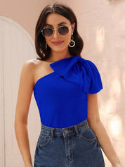 KOTTY Casual Solid Women Blue Top 