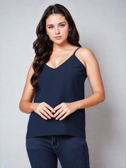 KOTTY Casual Solid Women Blue Top 