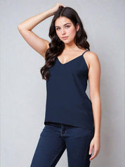 KOTTY Casual Solid Women Blue Top 