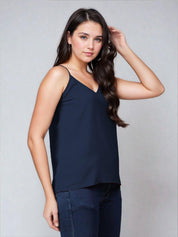 KOTTY Casual Solid Women Blue Top 