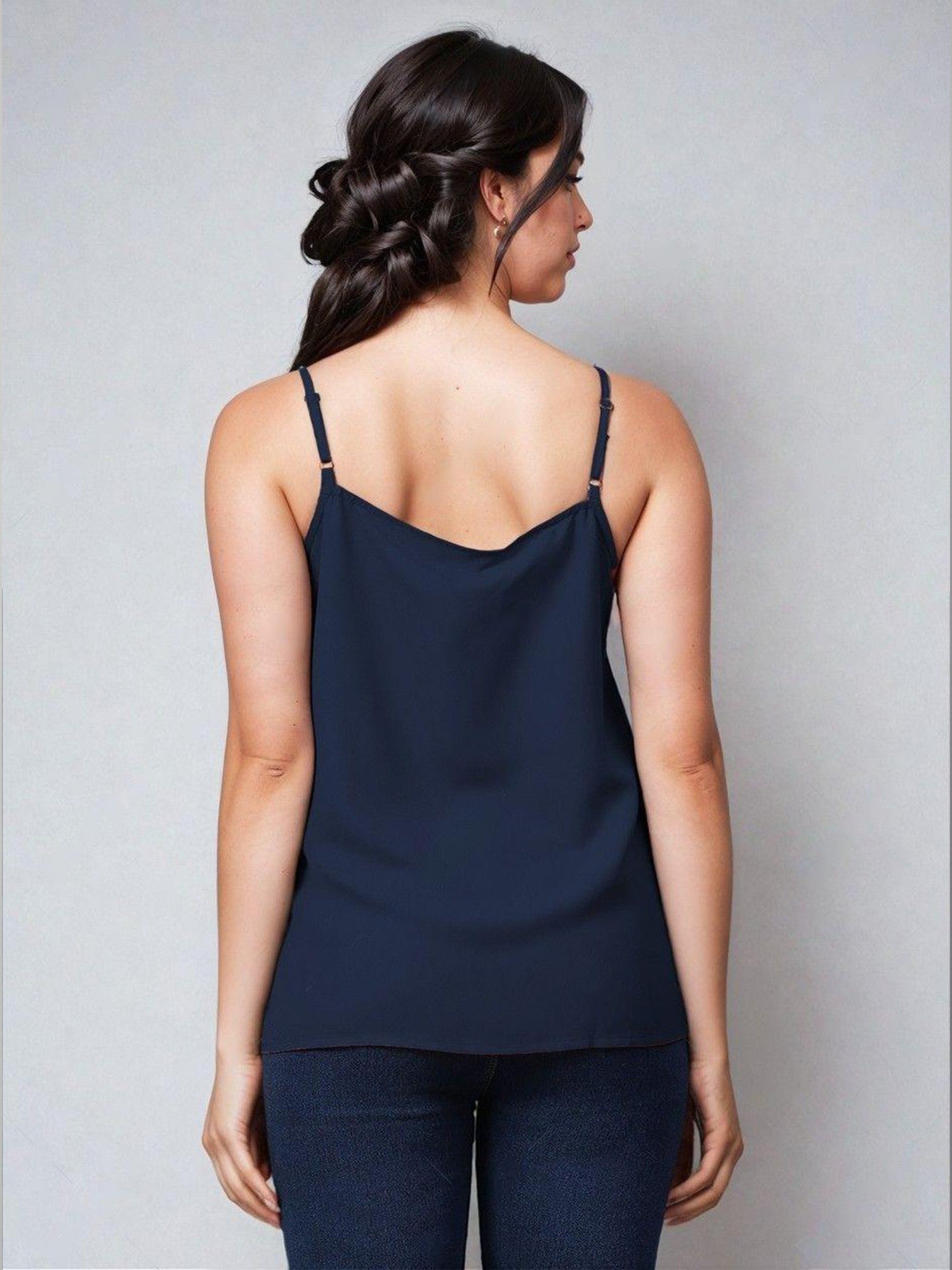 KOTTY Casual Solid Women Blue Top 