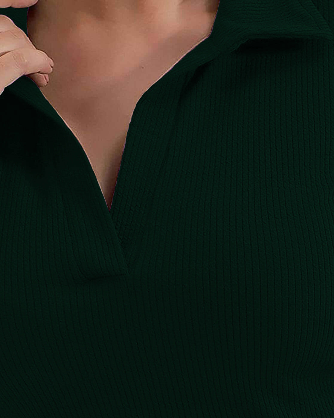 KOTTY Casual Solid Women Green Top 