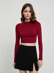 KOTTY Casual Solid Women Maroon Top 