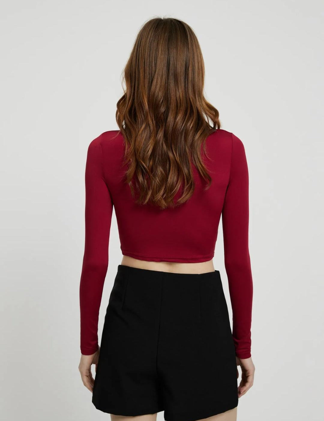 KOTTY Casual Solid Women Maroon Top 